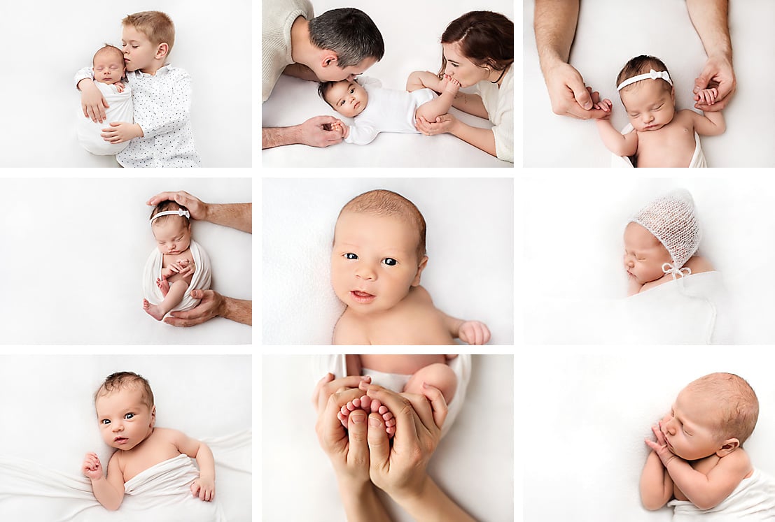 Множество идеи за позиране за новородено от Фото Студио Нана